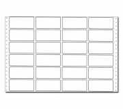 PCA PB331G タックシール(4連) 500枚