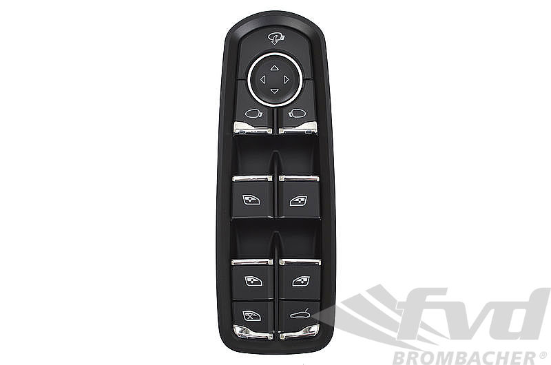 ポルシェ・970パナメーラ　P/Wスイッチ　パワーウィンドースイッチ　マットブラック