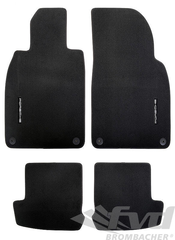 ポルシェ　991カレラ　フロアマットセット-ブラック LHD　Floor Mat Set 991