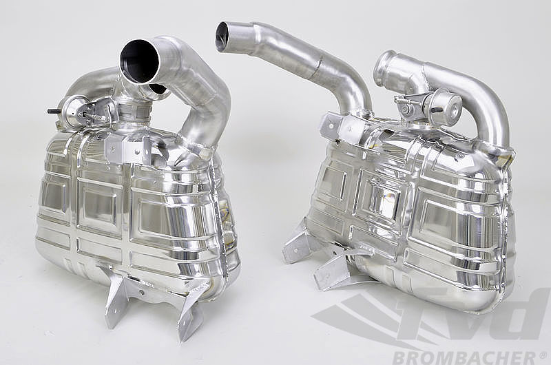 ポルシェ 996GT3・可変スポーツマフラーFVD Export Mufflers with sound switch