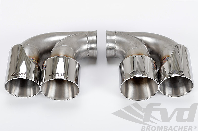 ポルシェ・996ターボ　エグゾーストチップ・ポリッシュ　Exhaust Tip・Polished Stainless