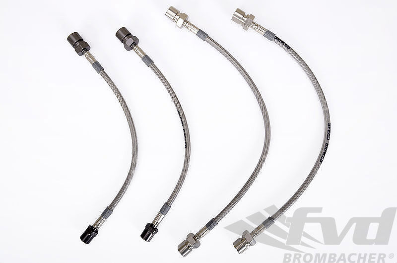 ポルシェ　964ターボ　964RSR　ステンレスブレーキラインセット　Stainless Brake Lines Set