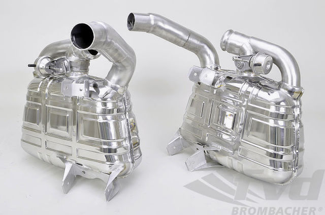 ポルシェ 996GT3・可変スポーツマフラーFVD Export Mufflers with sound switch