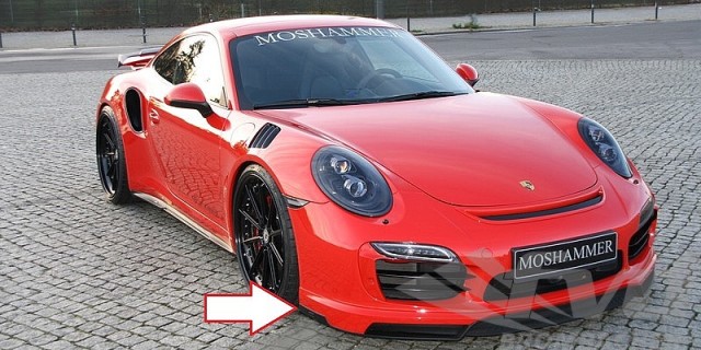 ポルシェ 991ターボ ターボs モシャマー リップスポイラーevo1 Moshammer Front Spoiler Evo1