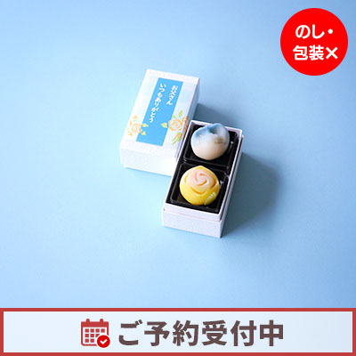 【6/15より発送】父の日特別上生菓子 2個入【販売期間：4/27から6/19AM】