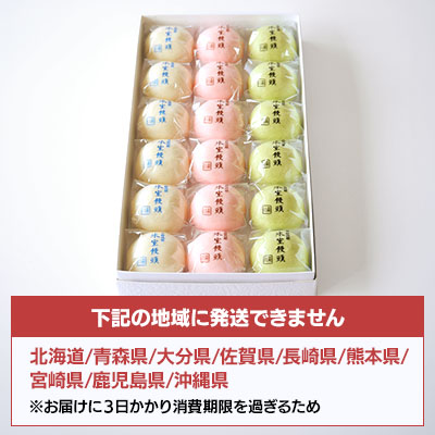 【6/25より発送】氷室饅頭 18個入【オンライン販売期間：5/6から6/28AM】