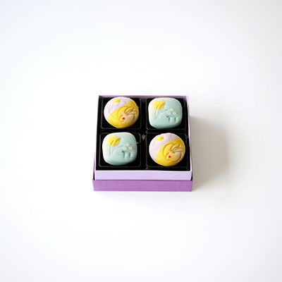 中秋の名月 特別上生菓子 4個入【オンライン販売期間：9/5から9/23AM】
