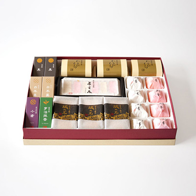金森紹栄　純錫　四方盆　菓子器 四器｜錫製雑貨・酒器の通販は能作オンラインショップ【公式】