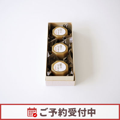 【9/1より発送】能登の宝ぷりん（能登栗）3個入