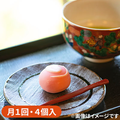 【定期便：月1回】 上生菓子 4個入
