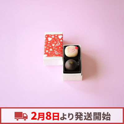 【2/8より発送】バレンタインデー限定上生菓子 2個入【オンライン販売期間：1/8から2/12AM】