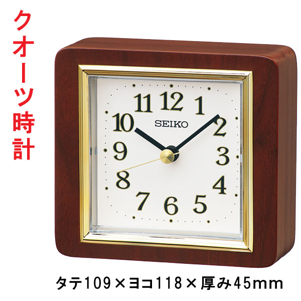 セイコー SEIKO クオーツ時計 BZ363B 木枠 置掛時計 文字名入れ対応、有料 取り寄せ品