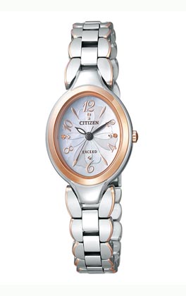 ソーラー腕時計 女性用 シチズン レディースウオッチ エクシード CITIZEN EX2044-54W　取り寄せ品