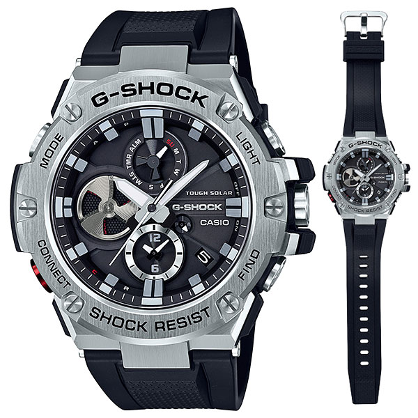 スマホと連動 カシオ Gショック GST-B100-1AJF ソーラー時計 CASIO G-SHOCK G-STEEL　刻印不可　国内正規品　取り寄せ品