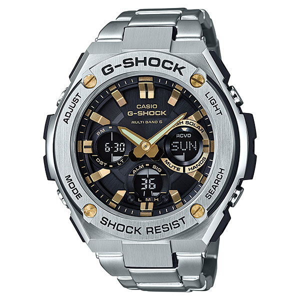 CASIO カシオ Gショック Gスチール GST-W110D-1A9JF ソーラー電波時計 G-STEEL　国内正規品　刻印対応、有料　取り寄せ品