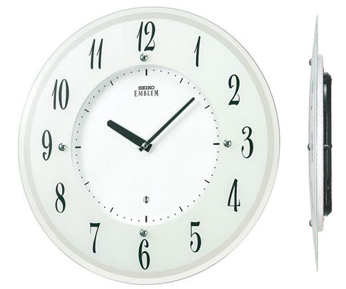 ソーラー電波時計 壁掛け時計 セイコー SEIKO エンブレム EMBLEM HS533W 文字入れ不可 取り寄せ品