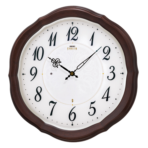 壁掛け時計 セイコー SEIKO 電波時計 エンブレム EMBLEM HS544B 文字入れ不可 送料無料 取り寄せ品 要在庫確認