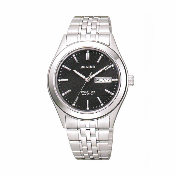 ソーラー時計 KM1-113-51 日・曜日付き デイデイトシチズン 男性用 腕時計 紳士用 レグノ 取り寄せ品