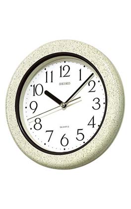 セイコー SEIKO 小ぶり キッチン 向き 壁 掛け時計 KS441H 強化防湿 防塵型 プラスチック枠 文字入れ不可 取り寄せ品