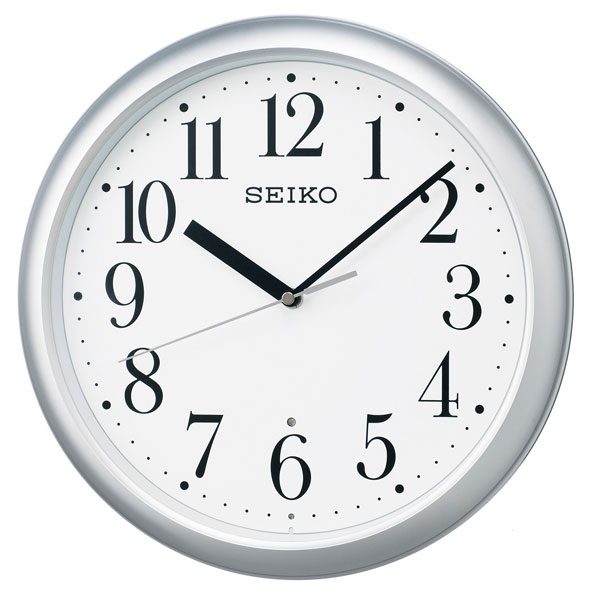 暗くなると秒針を止め 音がしない 壁掛け時計 KX218S 電波時計 掛時計 セイコー SEIKO 文字入れ不可「sw-ka」