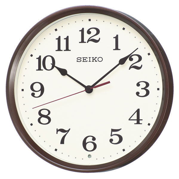 暗くなると秒針を止め 音がしない 壁掛け時計 KX223B 電波時計 掛時計 セイコー SEIKO　文字入れ対応、有料　取り寄せ品「sw-ka」