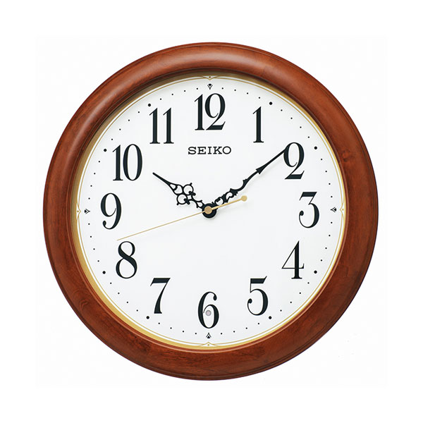 暗くなると秒針を止め 音がしない 壁掛け時計 KX246B 電波時計 セイコー SEIKO 文字入れ対応有料 取り寄せ品「sw-ka」