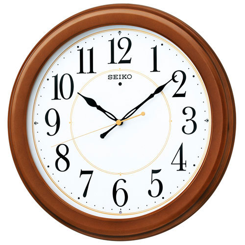 暗くなると秒針を止め 音がしない 壁掛け時計 掛時計 電波時計 KX388B セイコー SEIKO　文字入れ不可「sw-ka」 取り寄せ品