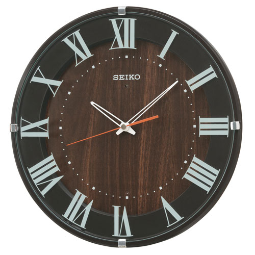 暗くなると秒針を止め 音がしない 壁掛時計 掛け時計 電波時計 KX397B セイコー SEIKO　文字入れ不可　取り寄せ品