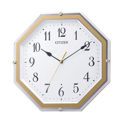 CITIZEN シチズン 暗くなると秒針を止め 音がしない 壁掛け時計 電波時計 8MY544-003 連続秒針 スイープ 文字入れ対応有料 取り寄せ品