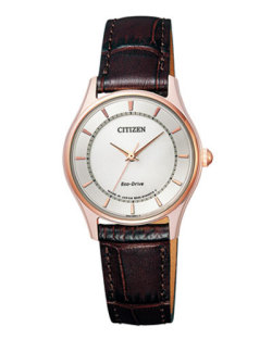 シチズン コレクション EM0402-05A 革バンド エコドライブ ソーラー 腕時計 CITIZEN レディース 裏ブタへの刻印対応有料 取り寄せ品「c-ka」