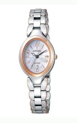ソーラー腕時計 女性用 シチズン レディースウオッチ エクシード CITIZEN EX2044-54W　取り寄せ品