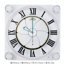 壁掛け時計 セイコー SEIKO からくり時計 メロディ 電波時計 エンブレム EMBLEM HS446W 文字入れ対応有料 取り寄せ品