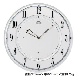 セイコー SEIKO 薄型 電波 掛時計 壁掛け 時計 エンブレム EMBLEM HS562W 七宝文様 取り寄せ品