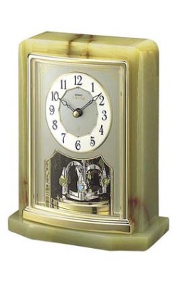 オニキス枠 エンブレム置き時計セイコー SEIKO EMBLEM HW465G　文字入れ対応《有料》　送料無料　取り寄せ品