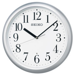 暗くなると秒針を止め 音がしない 壁掛け時計 KX218S 電波時計 掛時計 セイコー SEIKO 文字入れ不可「sw-ka」