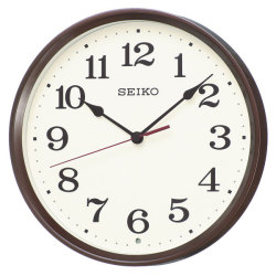 暗くなると秒針を止め 音がしない 壁掛け時計 KX223B 電波時計 掛時計 セイコー SEIKO　文字入れ対応、有料　取り寄せ品「sw-ka」