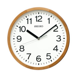 セイコー SEIKO 暗くなると秒針を止め 音がしない 壁掛け時計 KX249B 電波時計 文字入れ対応有料