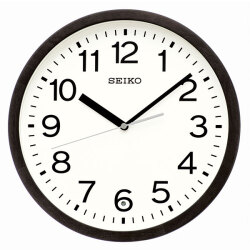 セイコー SEIKO 暗くなると秒針を止め 音がしない 壁掛け時計 KX249K 電波時計 文字入れ対応、有料 取り寄せ品