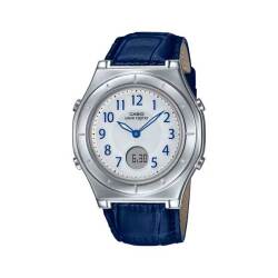 CASIO カシオ ソーラー 電波時計 ブルー レザーバンド WAVE CEPTOR ウェーブセプター LWA-M145L-2AJF 女性 レディース 腕時計 取り寄せ品