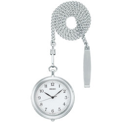 セイコー SEIKO ふたのない 懐中時計 SAPP007 シルバー系めっき ポケットウオッチ 提げ時計 くさり付き 刻印対応有料 取り寄せ品「sw-ka」