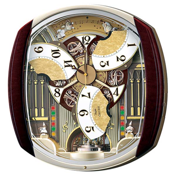 セイコー からくり時計 メロディー 壁掛け時計 電波時計 RE564H 