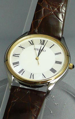 SEIKO セイコー メンズ 腕時計 ドルチェSACM152 白蝶貝 ブラウン