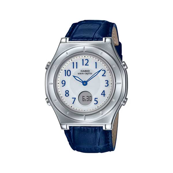 CASIO カシオ ソーラー 電波時計 ブルー レザーバンド WAVE CEPTOR ウェーブセプター LWA-M145L-2AJF 女性 レディース 腕時計 取り寄せ品