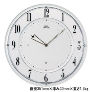 セイコー SEIKO 薄型 電波 掛時計 壁掛け 時計 エンブレム EMBLEM HS562W 七宝文様 取り寄せ品