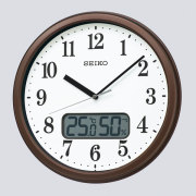 温度・湿度表示付き 電波時計 壁掛け時計 掛時計 KX244B セイコー SEIKO 文字入れ不可