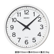 セイコー SEIKO ソーラー 電波時計 オフィス向け 直径41cm 大きめ 壁掛け時計 SF245W 取り寄せ品