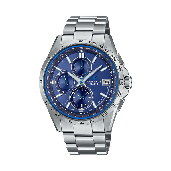 CASIO OCEANUS カシオ 電波 ソーラー オシアナス OCW-T2600-2A3JF ブルー ダイヤル チタン 刻印対応有料 取り寄せ品