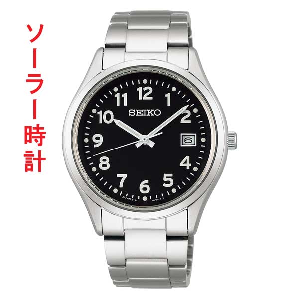 セイコー セレクション SEIKO SELECTION Ｓシリーズ ソーラー メンズ 腕時計 SBPX155 男性 紳士 用 ウオッチ SEIKO 黒色 ブラック 系 刻印対応有料 取り寄せ品