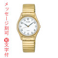 名入れ 時計 刻印10文字付 ALBA アルバ 伸縮バンド腕時計 男性用 AQGK440 電池式時計 蛇腹バンド じゃばら 伸び縮み 父の日