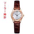 シチズン エクシード CITIZEN EXCEED エコドライブ ソーラー腕時計 レディース 女性 婦人 革バンド 茶色 ゴールド EX2062-01A 皮バンド 皮ベルト 革ベルト ウオッチ レディースウオッチ 名入れ刻印対応有料 取り寄せ品